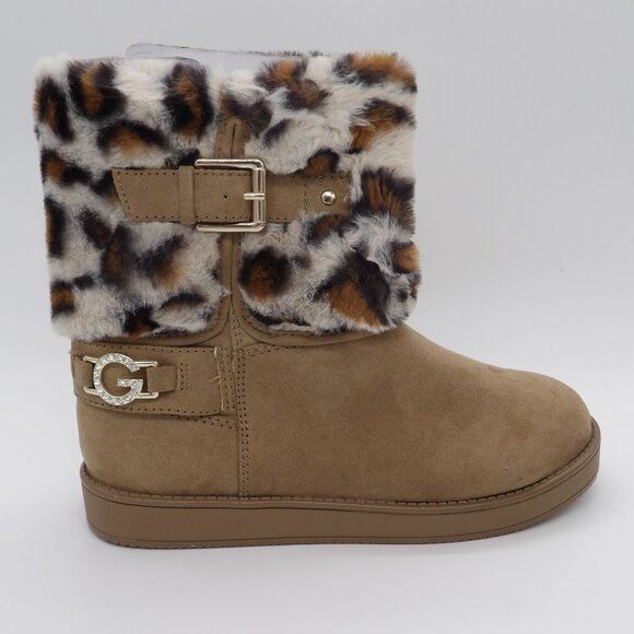 GBG Aleya womens faux suede cold weather ankle boots - Picture 1 of 4